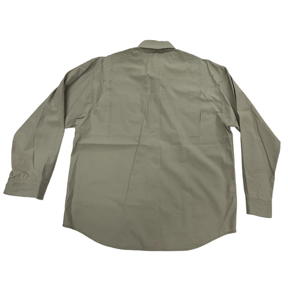 Men's Columbia Quilted Shoulder Khaki Hunting Button Up Long Sleeve Shirt XXL - Picture 2 of 7